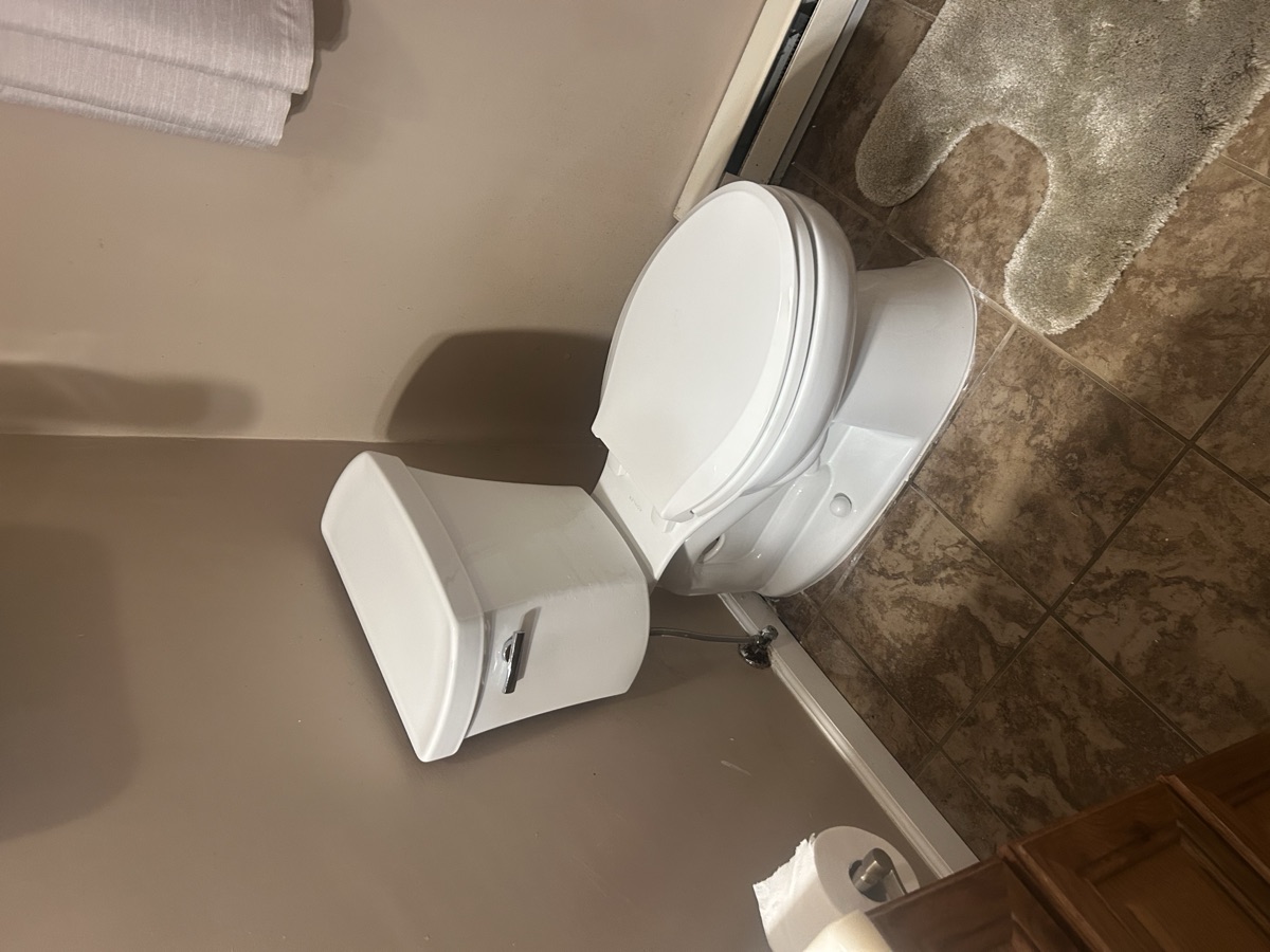 Toilet installation by Patterson's