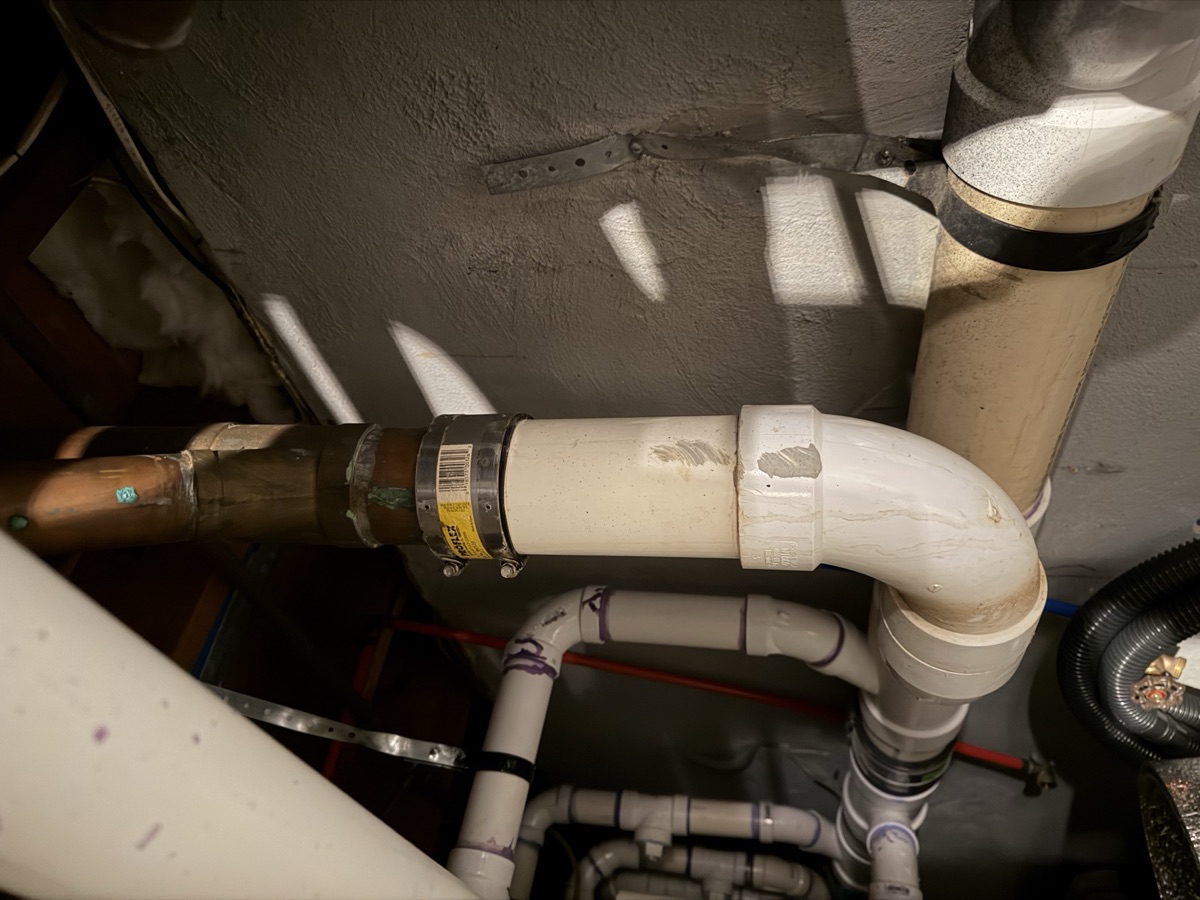 Copper and PVC pipe repair by Patterson's